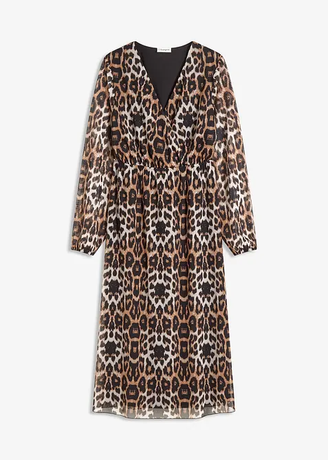 Midikjole av myk mesh, bonprix