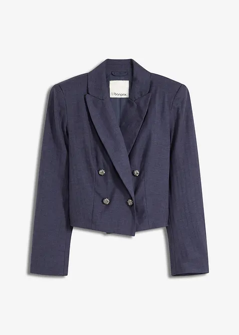 Kort blazer med markerte skuldre, bonprix