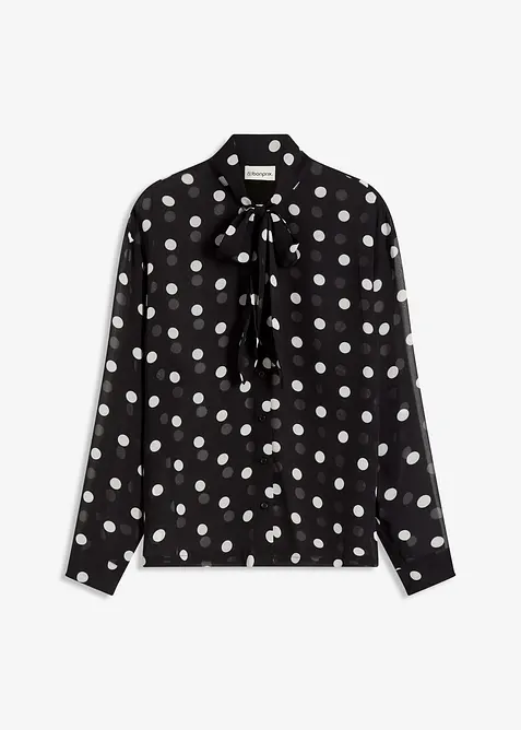 Bluse med sl&oslash;yfe, bonprix