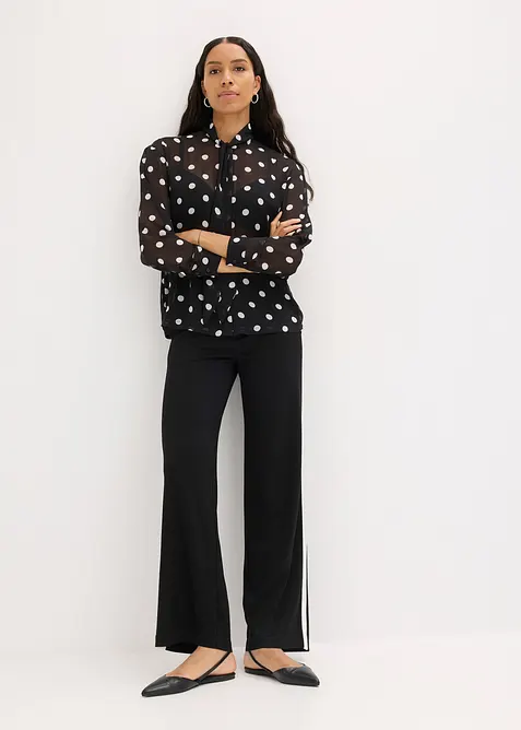 Bluse med sl&oslash;yfe, bonprix