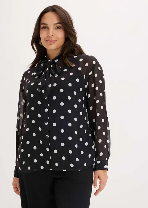 Bluse med sl&oslash;yfe, bonprix