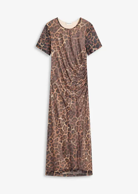 Midikjole av myk mesh, bonprix