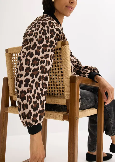 Bomberjakke i lett sateng, bonprix