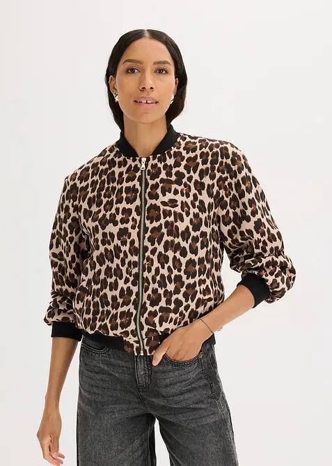 Bomberjakke i lett sateng, bonprix