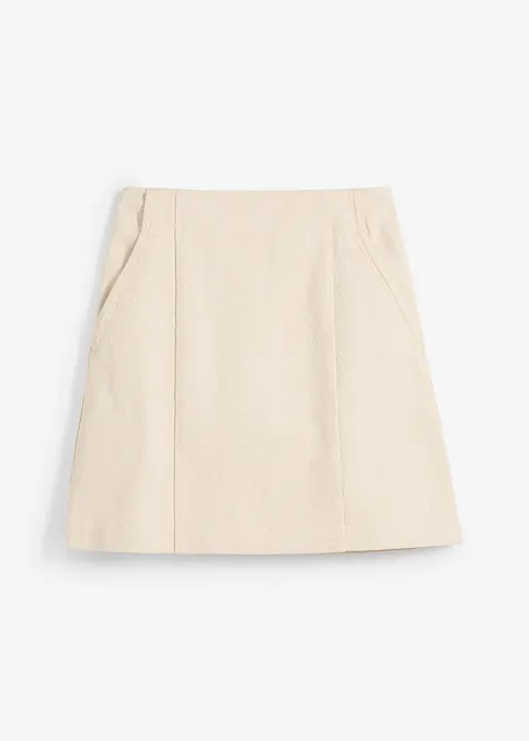 Twillskjørt i 100% bomull, bonprix