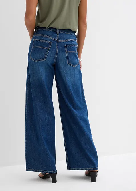Wide-Leg-jeans Mid Waist, bonprix