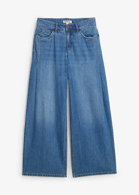 Wide-Leg-jeans Mid Waist, bonprix