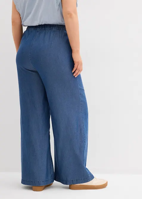 Bukse i vid modell og lett lyocell, bonprix