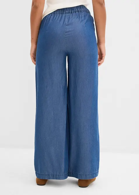 Bukse i vid modell og lett lyocell, bonprix