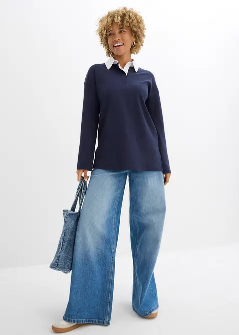 Rugbygenser i interlock-materiale, bonprix