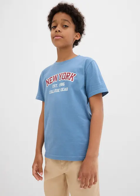 T-skjorte i 100% økologisk bomull (2-pack), bonprix