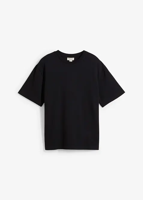 T-skjorte i formstabil, strukturert jersey, Loose Fit, bonprix