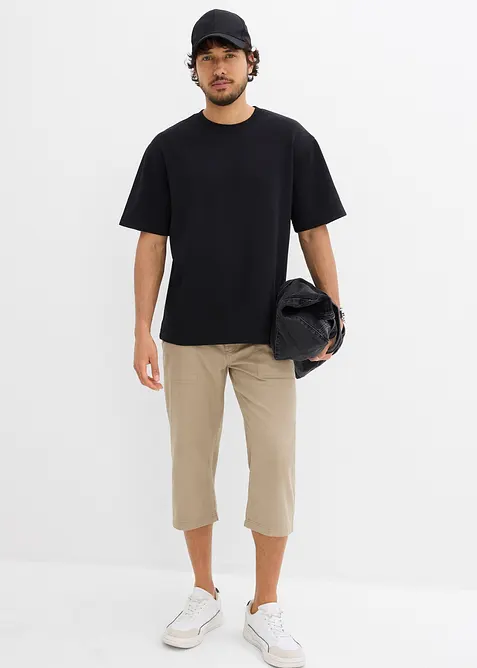 T-skjorte i formstabil, strukturert jersey, Loose Fit, bonprix