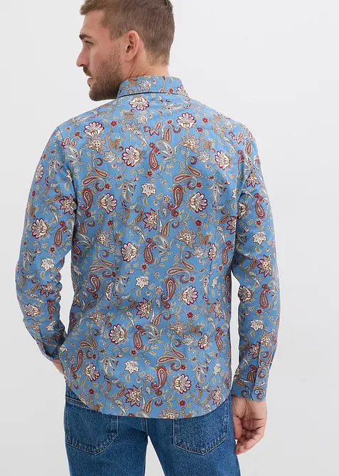 Businesskjorte i 100% bomull, Slim Fit, bonprix