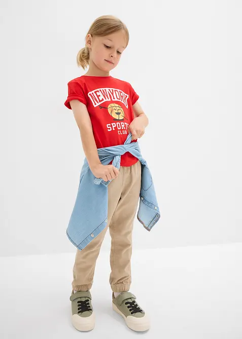 T-skjorte i 100% økologisk bomull (2-pack), bonprix