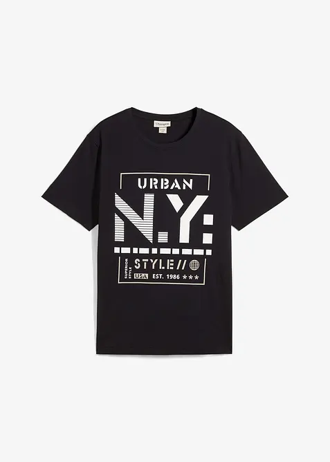 T-skjorte i 100% økologisk bomull, bonprix