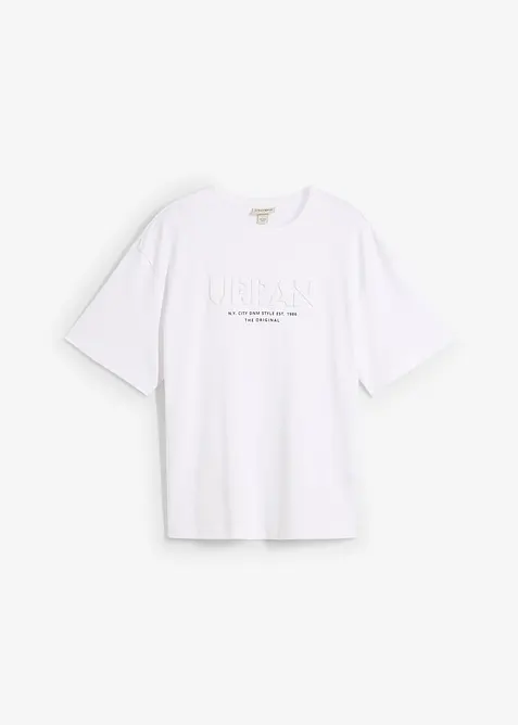 T-skjorte i 100% økologisk bomull med 3D-print, Loose Fit, bonprix