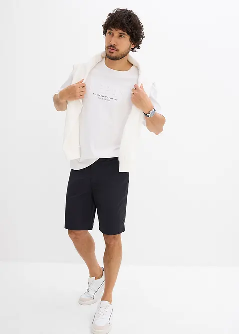 T-skjorte i 100% økologisk bomull med 3D-print, Loose Fit, bonprix