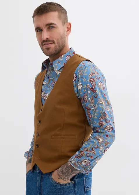 Vest av bomullscanvas, bonprix