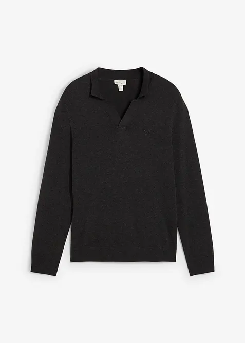 Finstrikket genser med bomull, bonprix