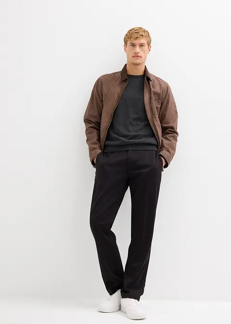 Finstrikket genser med bomull, bonprix