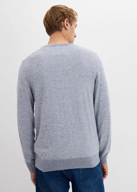 Finstrikket genser med bomull, bonprix