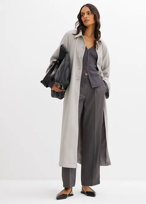 Trenchcoat i lett materiale, bonprix