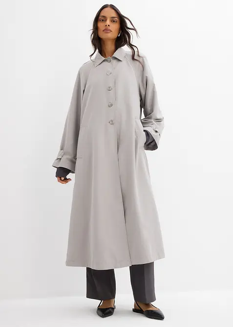 Trenchcoat i lett materiale, bonprix