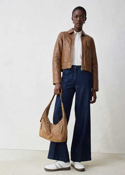 Skinnjakke i lammenappa, bonprix