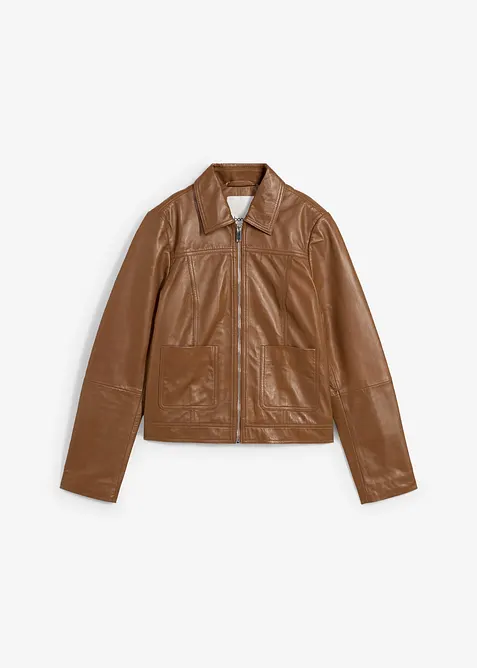 Skinnjakke i lammenappa, bonprix