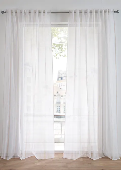 Gardin med stripemønster (1-pack), bonprix