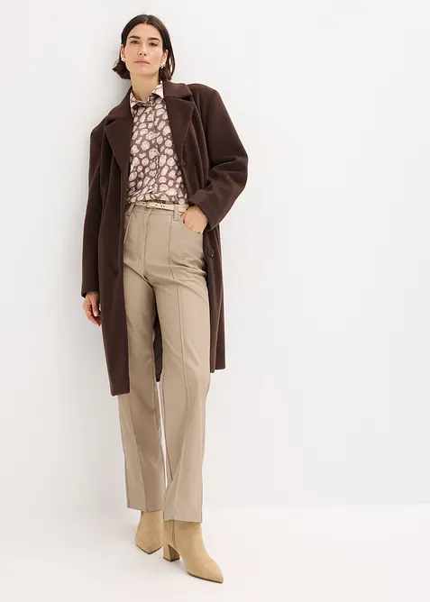 Kort kåpe i ullstil, bonprix