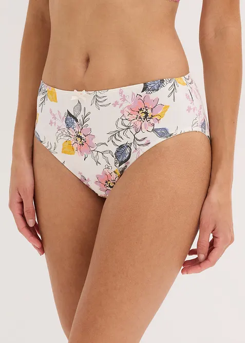 Truse med økologisk bomull og høy midje (4-pack), bonprix