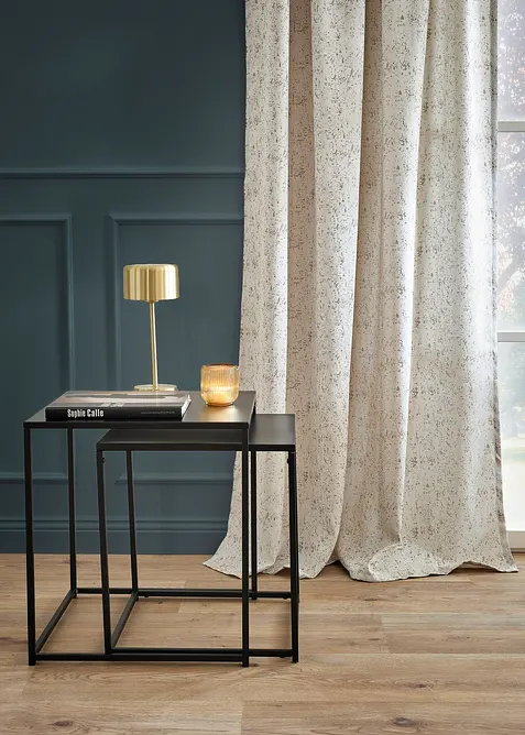 Jacquardgardin med glanseffekt (1-pack), bonprix