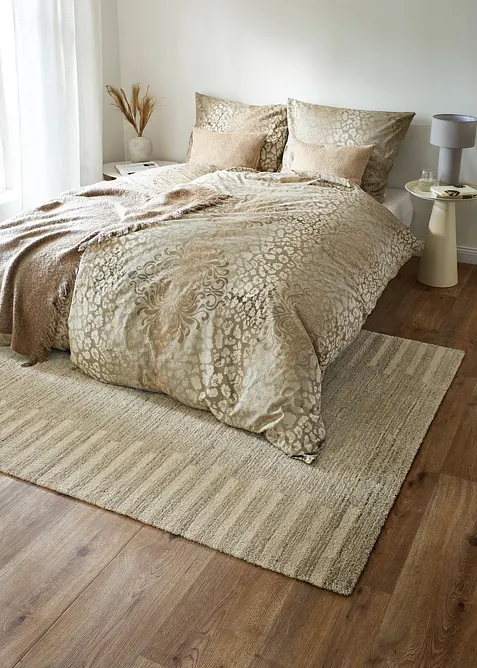 Sengesett i percale med ornamentmønster, bonprix