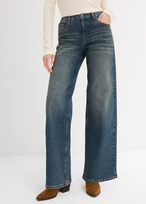 Wide Leg-jeans, High Waist, bonprix
