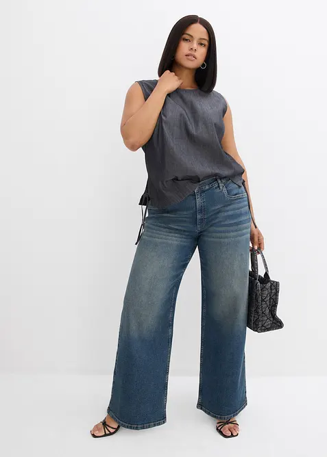 Wide Leg-jeans, High Waist, bonprix