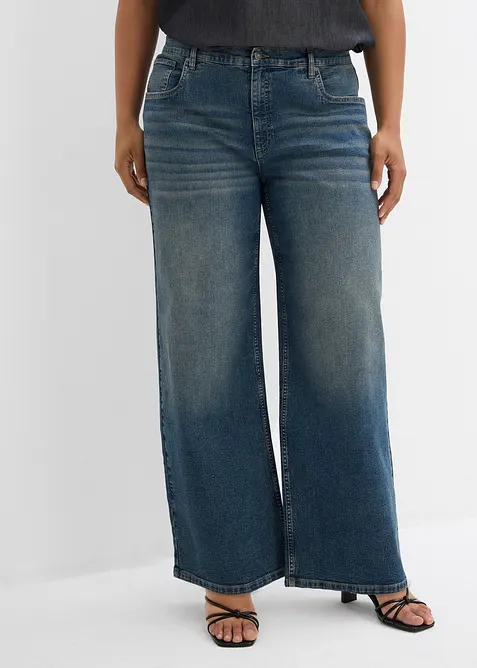 Wide Leg-jeans, High Waist, bonprix