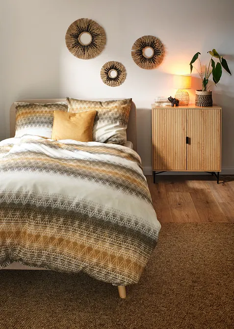 Sengesett med stripemønster, bonprix