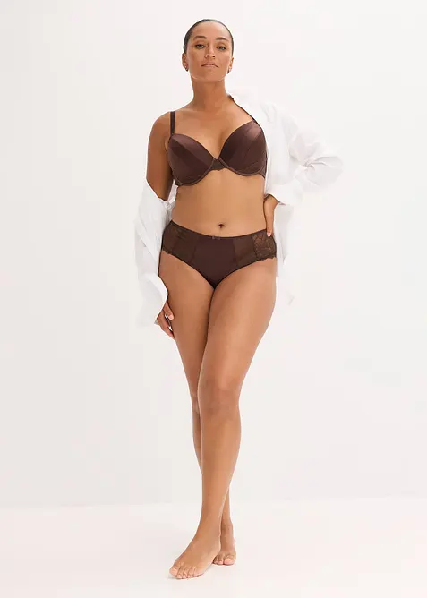 Vattert BH i materiale med glans, bonprix