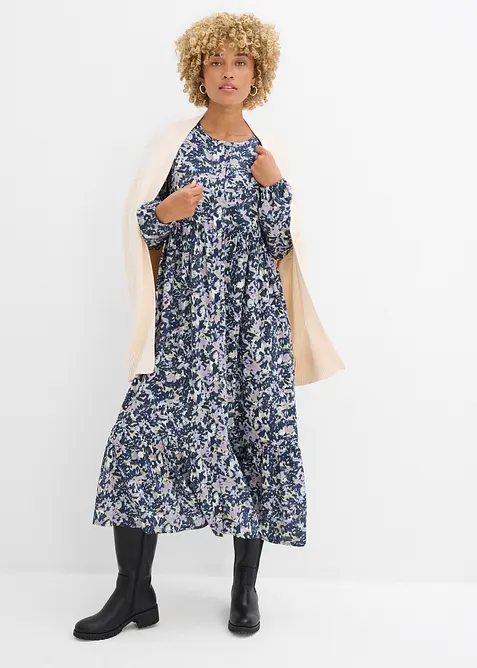 Skjortekjole i lett viskose, bonprix