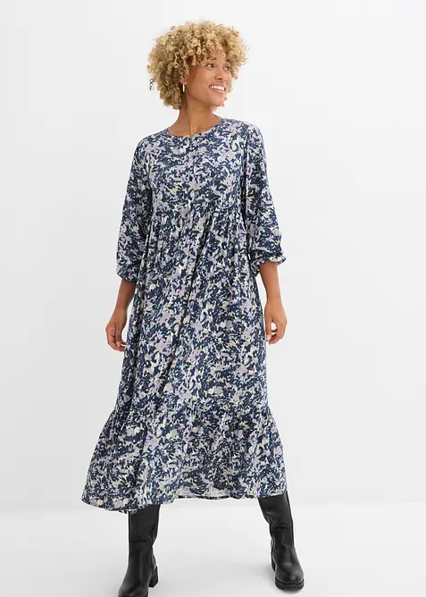 Skjortekjole i lett viskose, bonprix