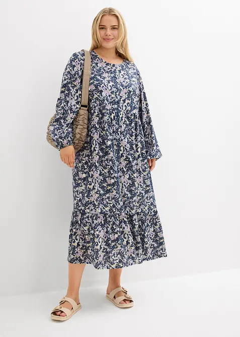 Skjortekjole i lett viskose, bonprix