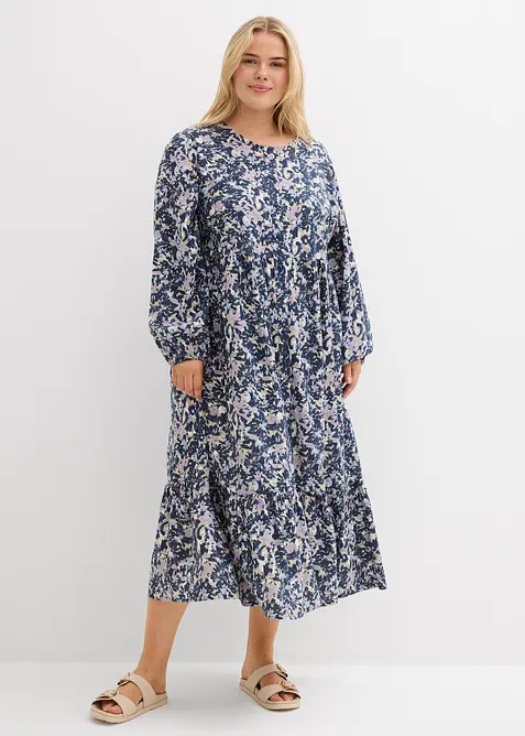 Skjortekjole i lett viskose, bonprix