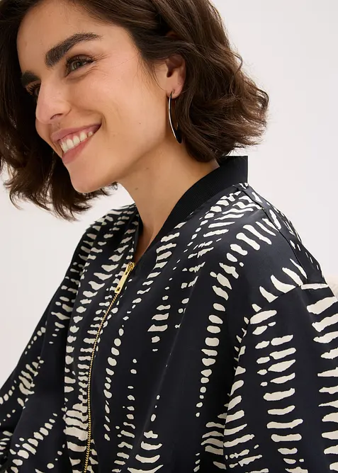 Bomberjakke i lett sateng, bonprix