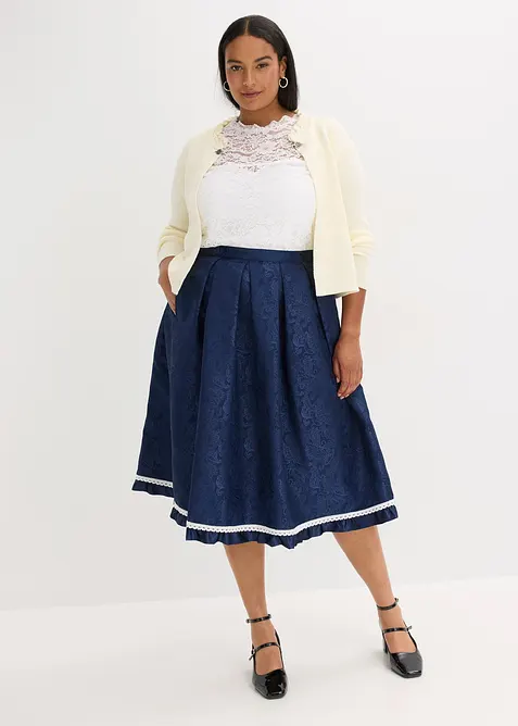 Skjørt i tyrolerstil, bonprix