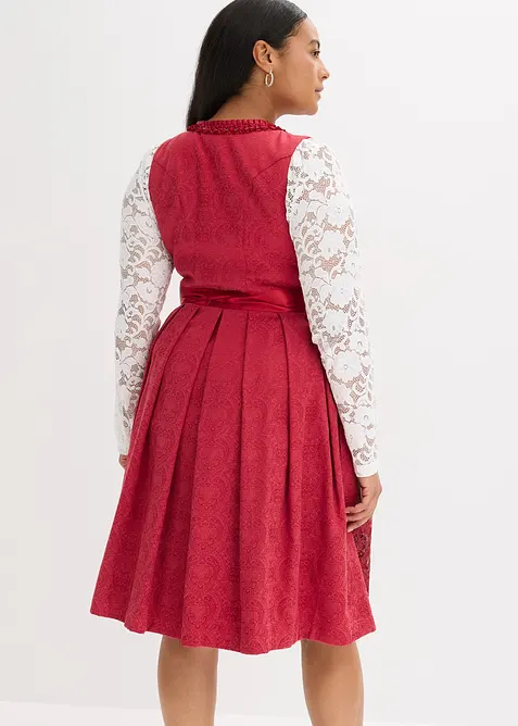 Tyrolerkjole med paljett-forkle (2-delt sett), bonprix