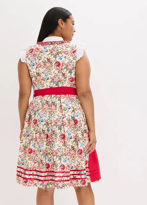 Tyrolerkjole med brodert forkle (2-delt sett), bonprix