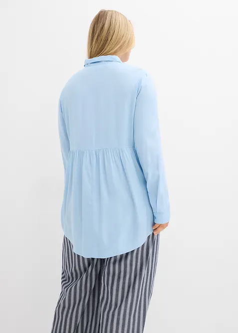 Lang bluse av viskose, bonprix