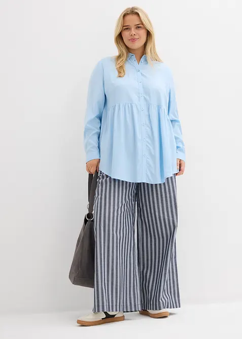 Lang bluse av viskose, bonprix